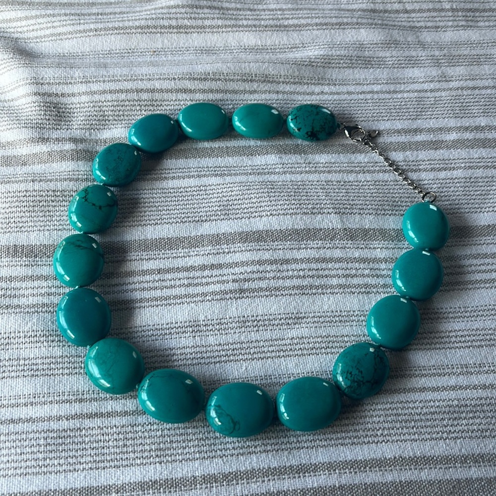 Turquoise statement necklace